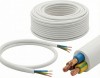 Przewód mieszkaniowy OMY 3×1,5 mm² biały H03VV-F 300/300 V – elastyczny przewód linkowy z żyłą ochronną do połączeń ruchomych i instalacji wewnętrznych.