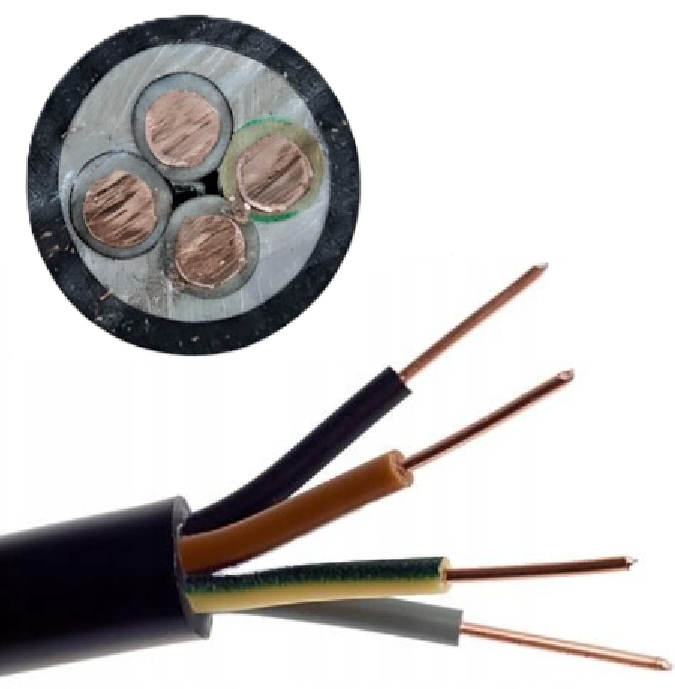 kabel ziemny yky 4x6 mm2 przewod energetyczny 0-6-1kv do ziemi