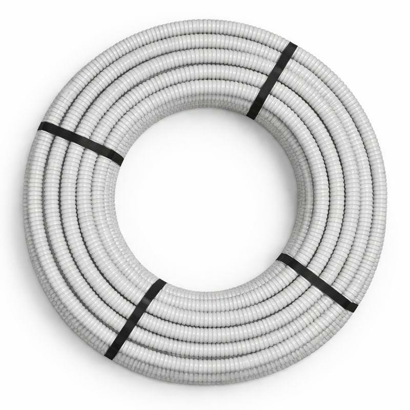 Peszel RKLS 20/16 mm szary – widoczne karbowanie rury, klasa wytrzymałości 320 N