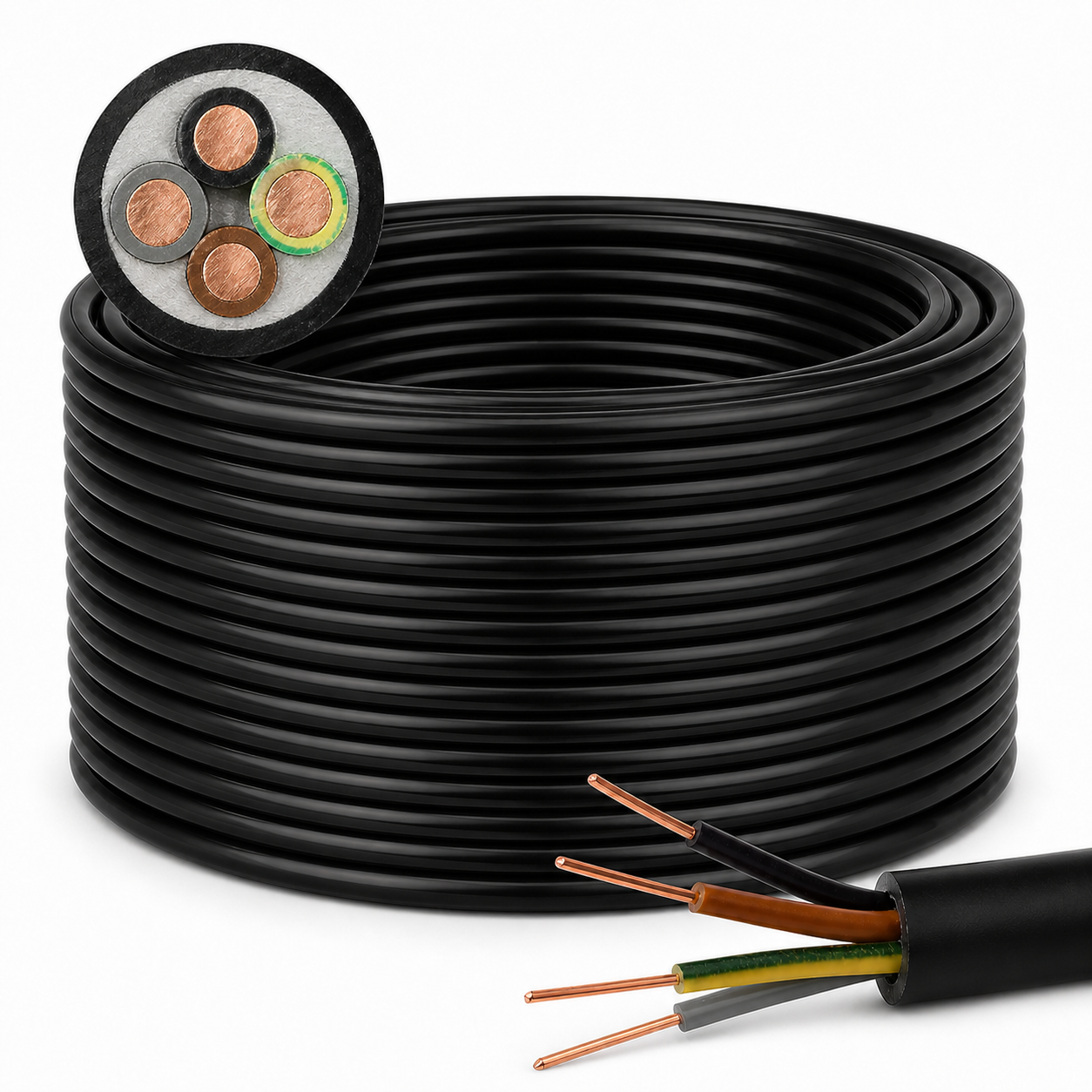 kabel ziemny yky 4x6 mm2 przewod energetyczny 0-6-1kv do ziemi